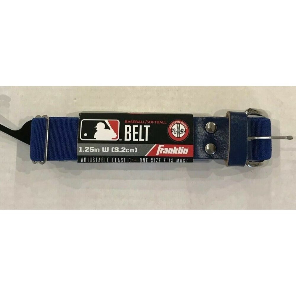 New Franklin‎ Baseball Softball Royal Blue Belt 22" - 42"  Adjustable Elastic